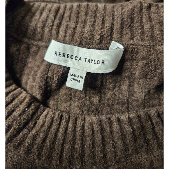 Rebecca Taylor Quilted Velvet Sweater Dress Size XL - Picture 6 of 7